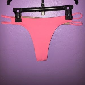 Midori bikini: pink lily bottoms (no flaws)