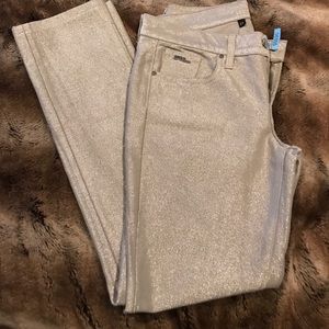 Silver shimmery Ralph Lauren jeans