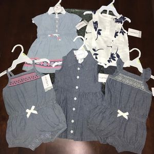 5 brand new 3months girls outfits