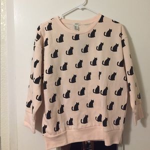 Blush cat sweater {CLOSET CLOSING}