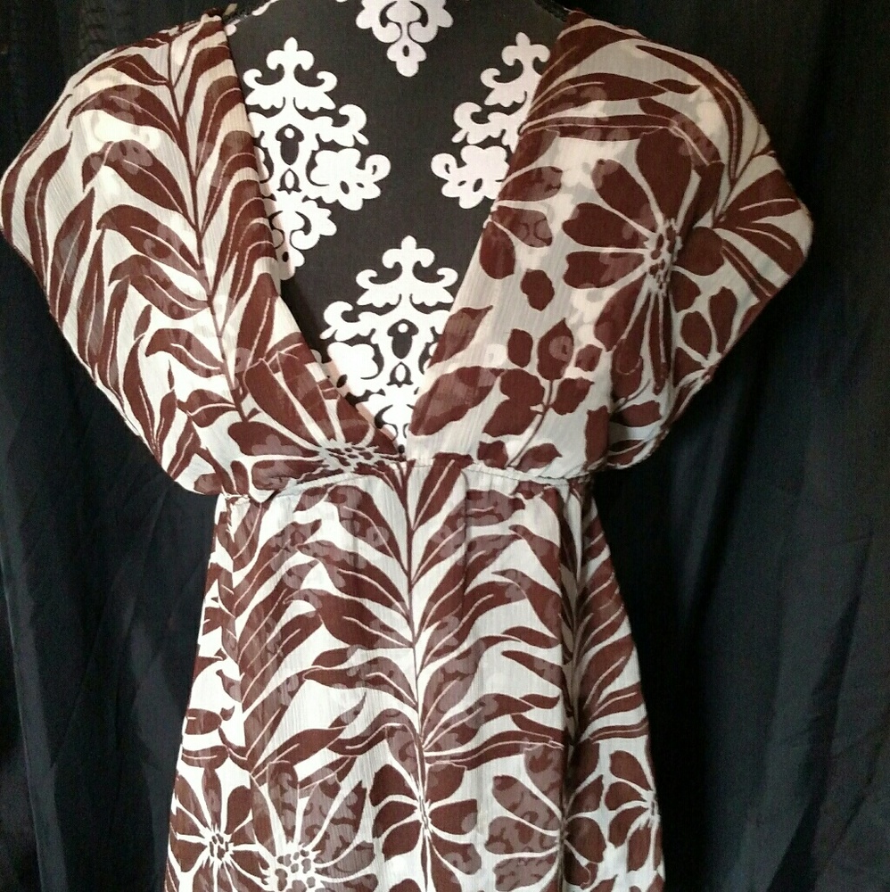 Forever 21 Sheer Floral Top