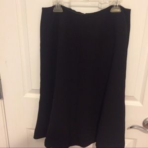Ann Taylor A Line Black Skirt