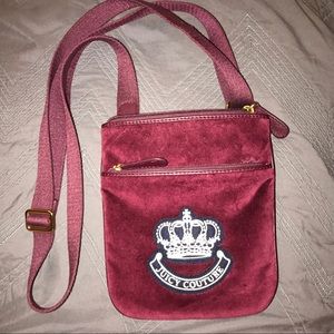 Maroon juicy couture satchel