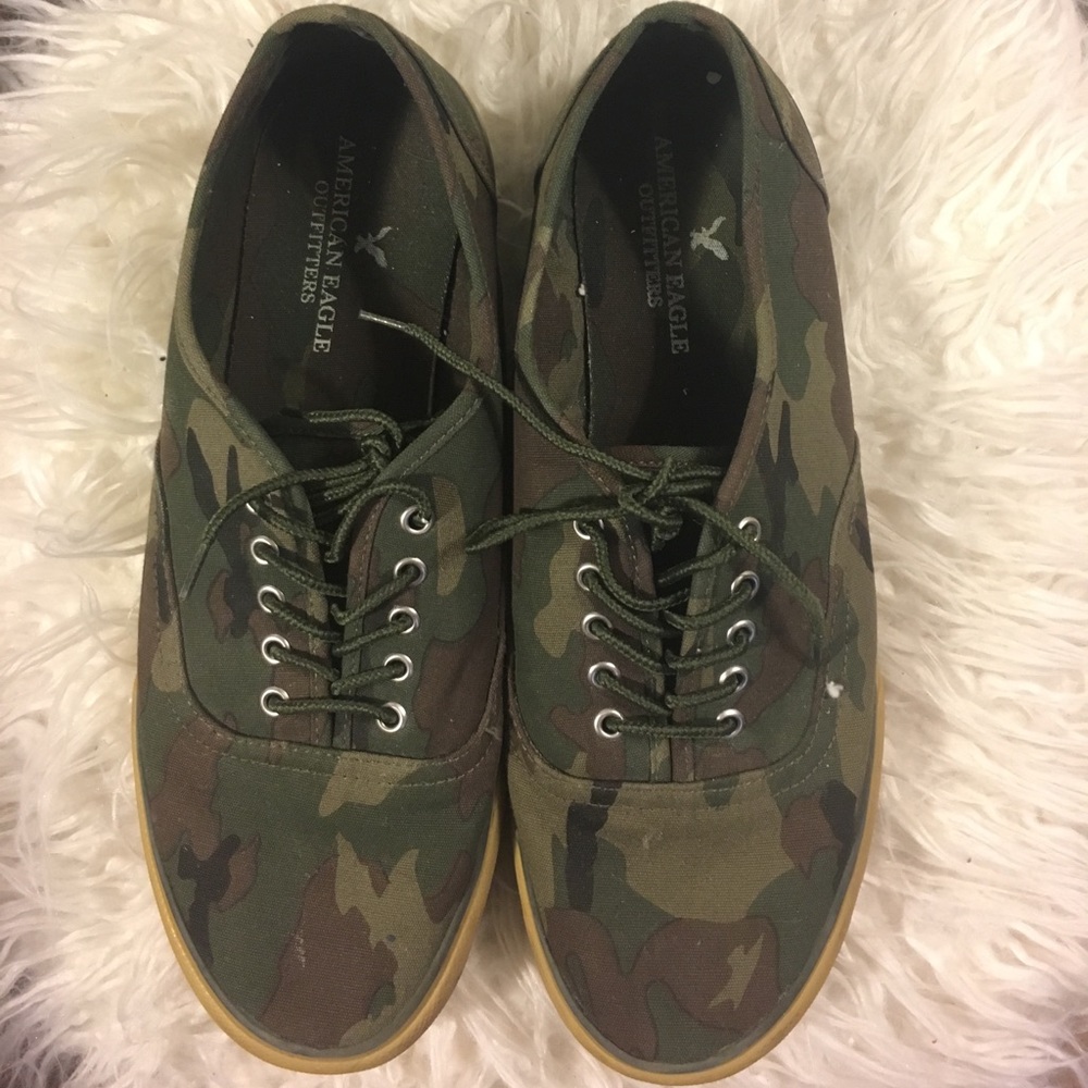 AMERICAN EAGLE CAMO SNEAKERS!