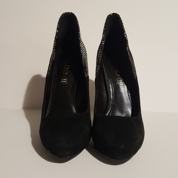 Aldo Black Suede Pumps - Picture 2 of 4
