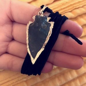 Handmade arrow choker necklace