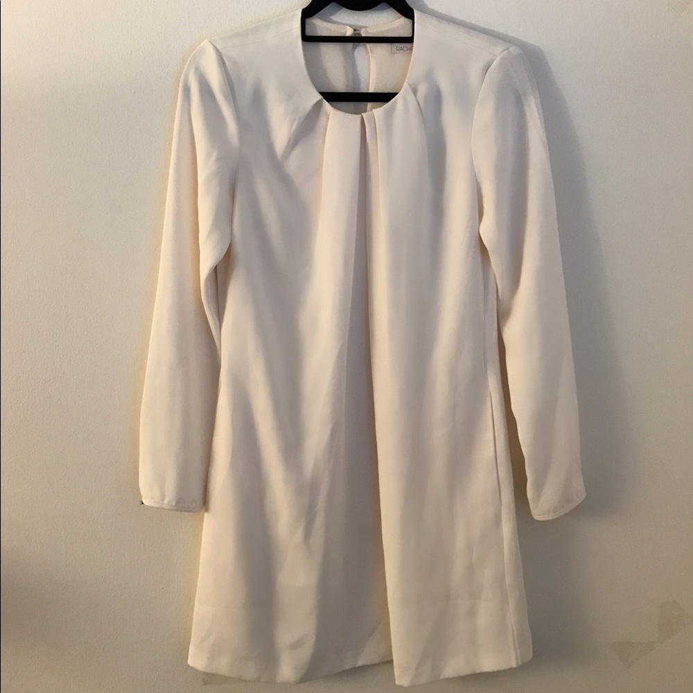 Rachel Roy Off White Long Sleeve Flowy Dress