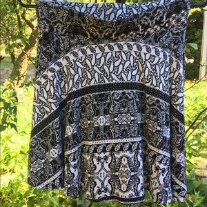 Paisley skater skirt