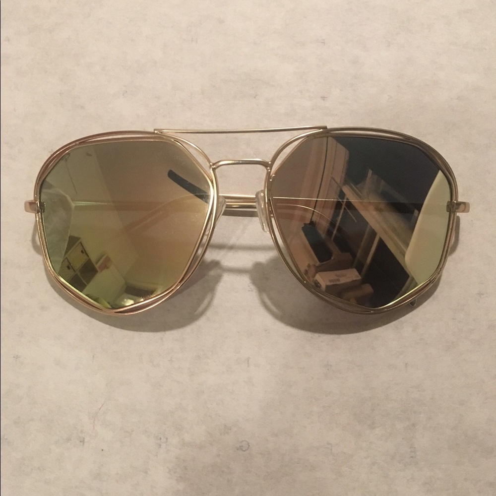 Rose gold aviators