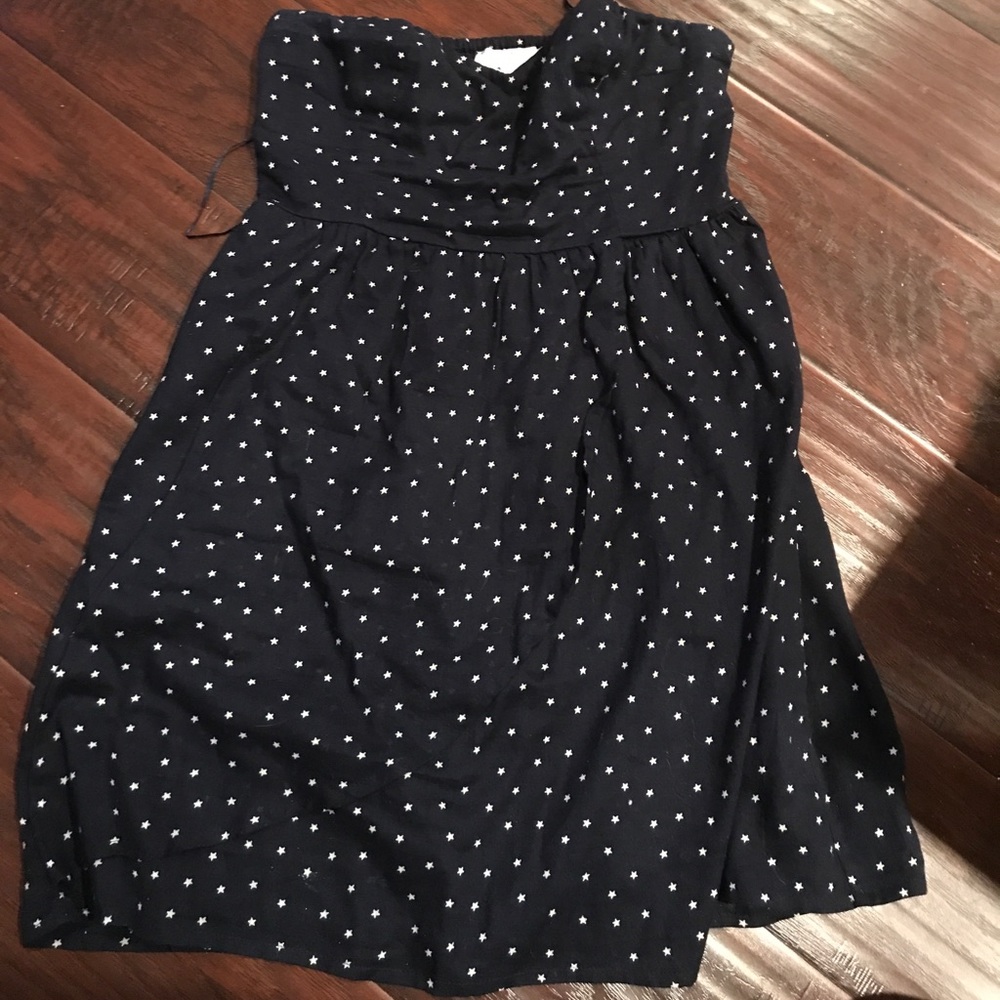 Cute strapless dress with stars