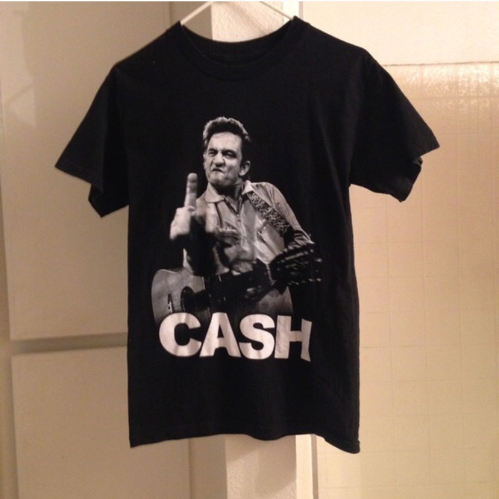 💌 SOLD 💌 Black Vintage Johnny Cash Tee