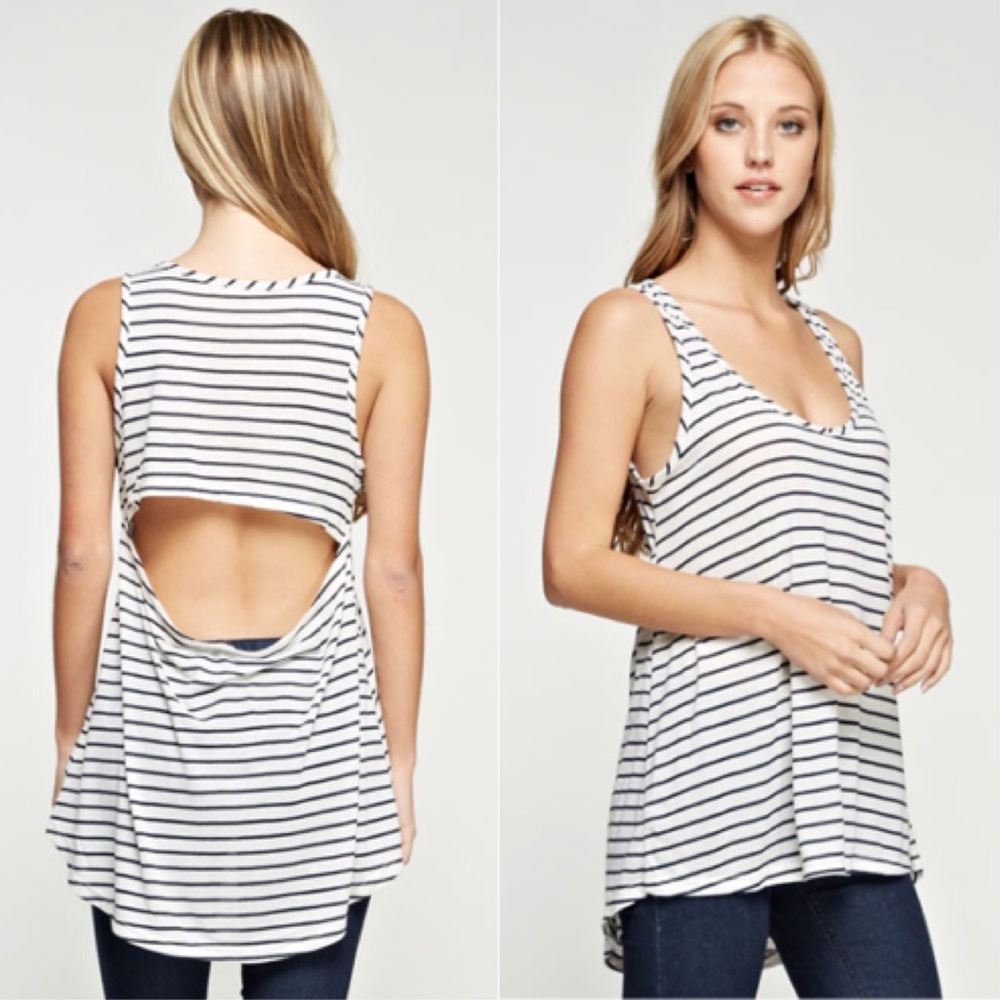 Backless Stripe Tank