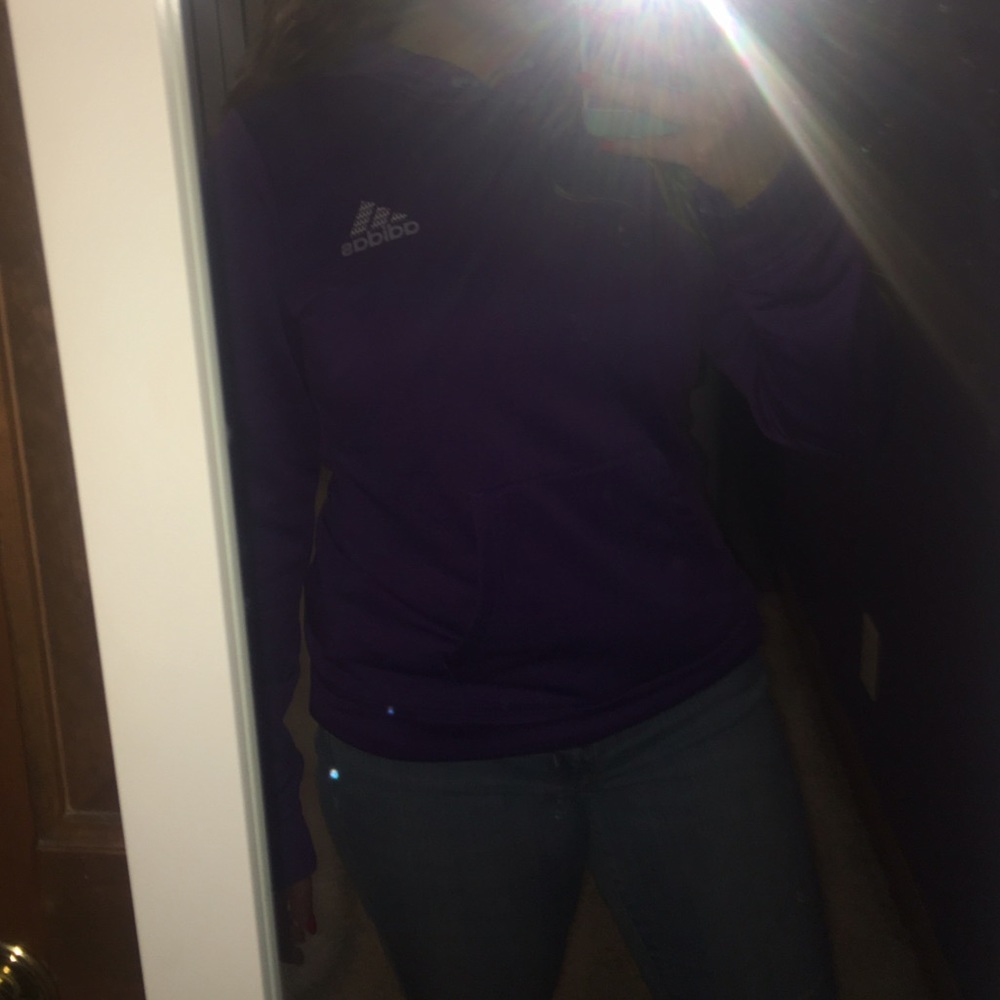 Adidas purple sweatshirt