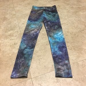 Black Milk fairy paint blue leggings. NWOT