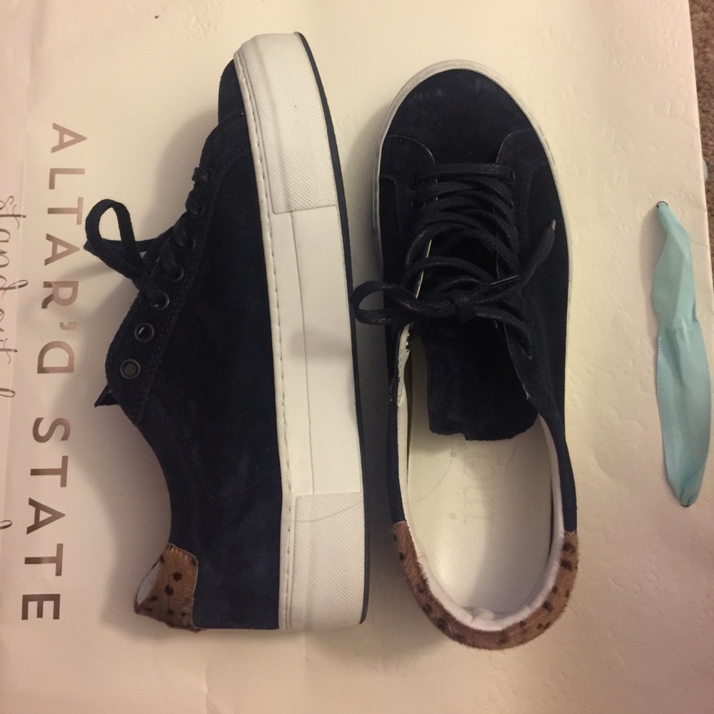 real leather suede sneakers