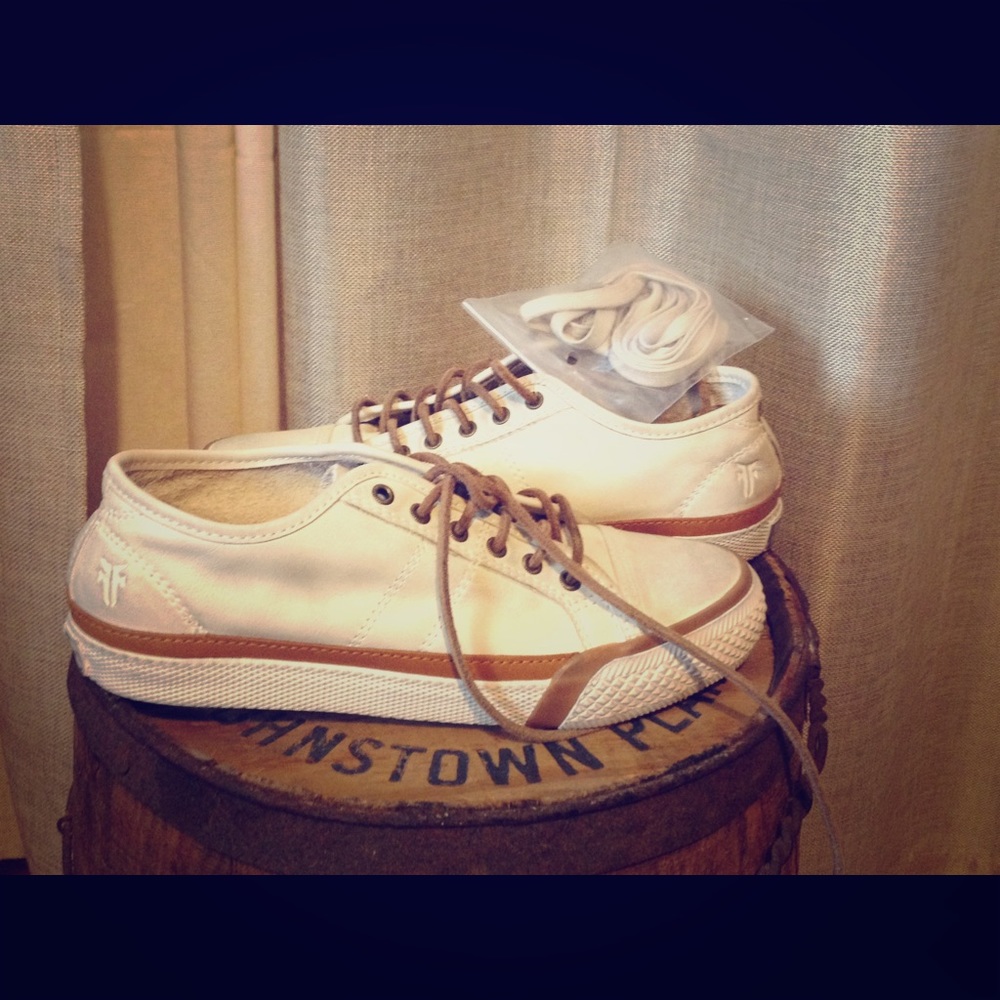 Frye distressed leather Greene sneakers - Picture 4 of 6