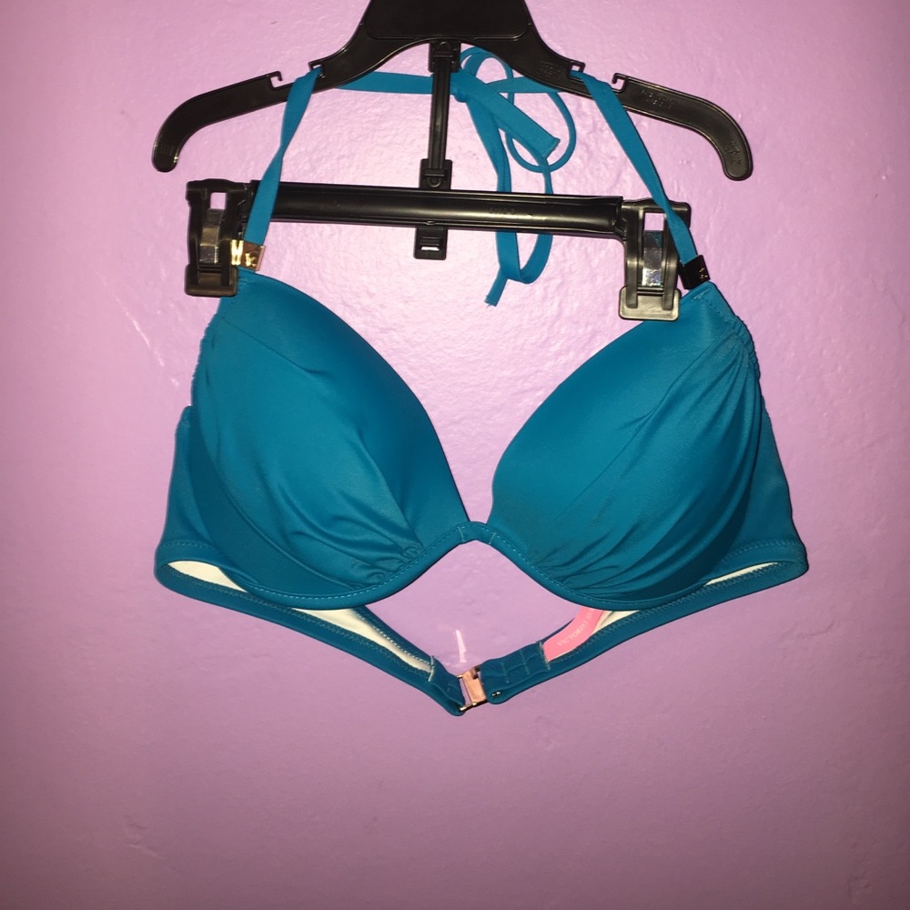 Victoria secret blue swim top (bra style)