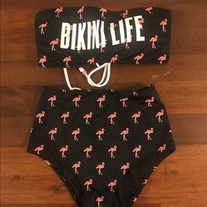FINAL SALE VS Flamingo Swim suit set
