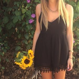 LF black romper