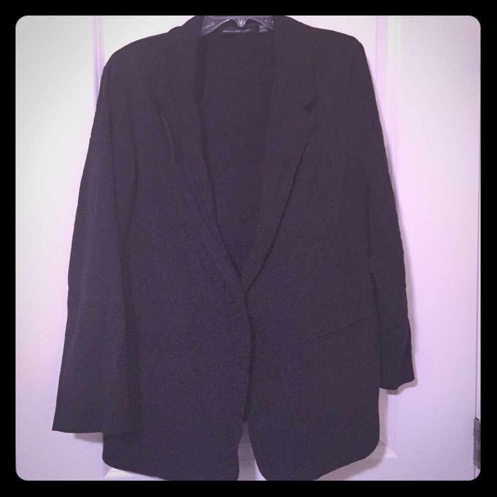One button blazer
