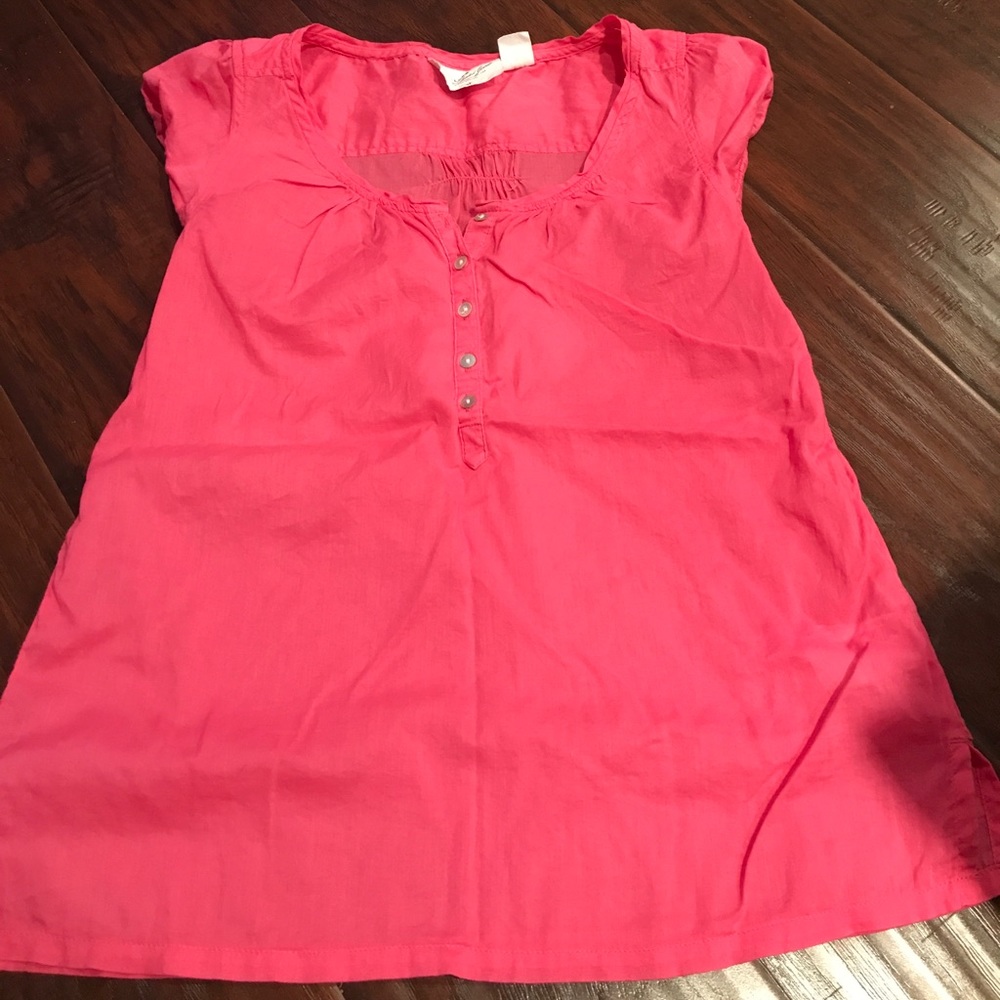 Pink blouse summer top