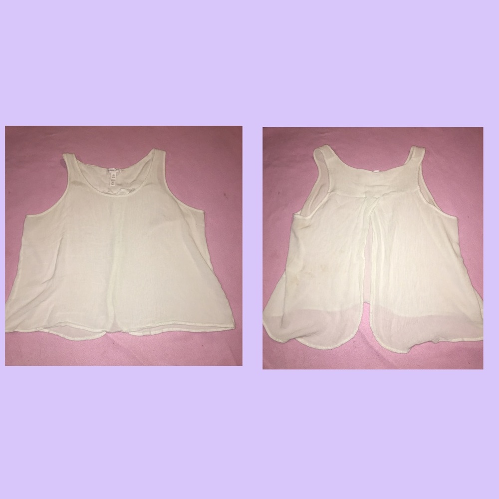 Open back tank top
