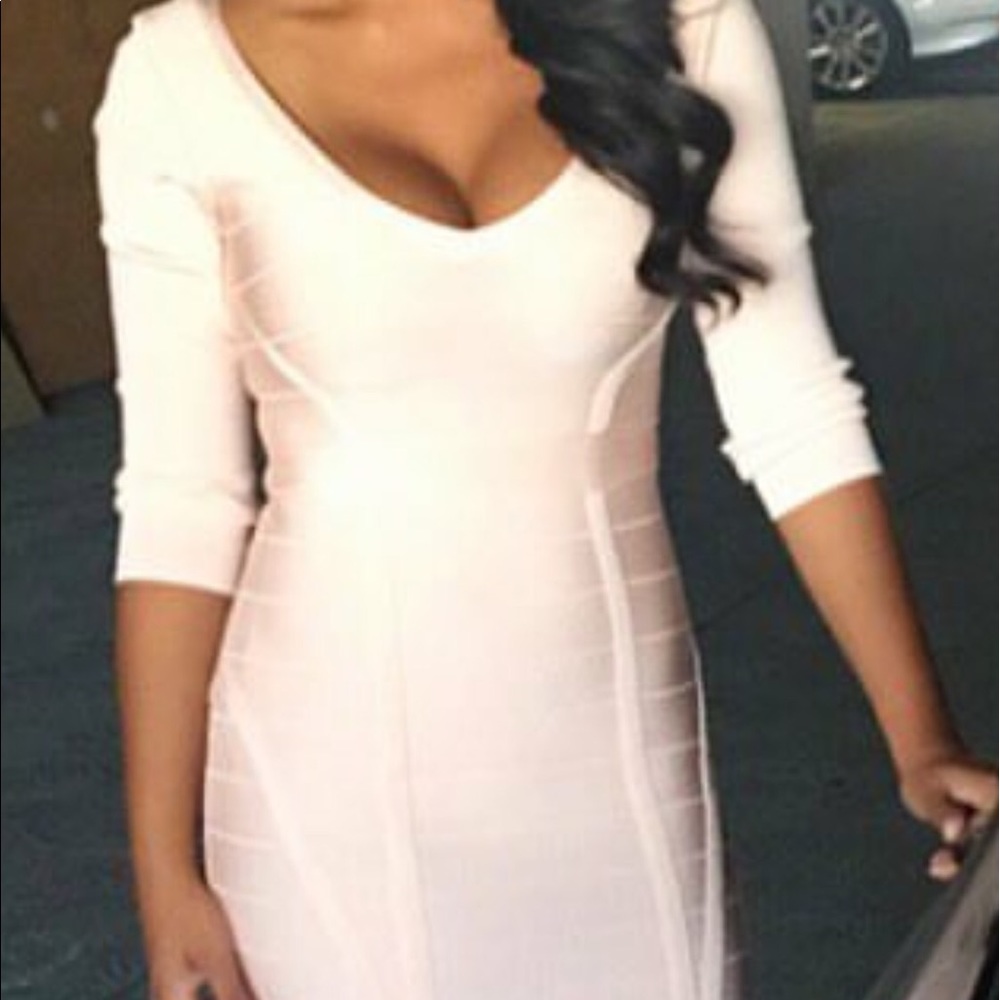 Bebe blush bandage dress