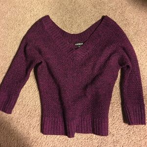 EXPRESS purple knit sweater ❤️