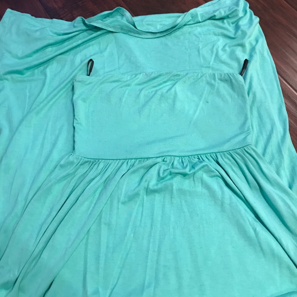 Turquoise maxi dress