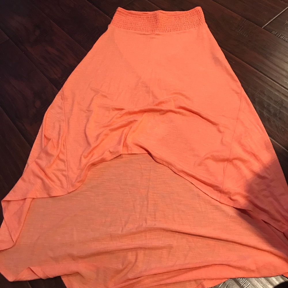 Apricot high-low skirt NWOT
