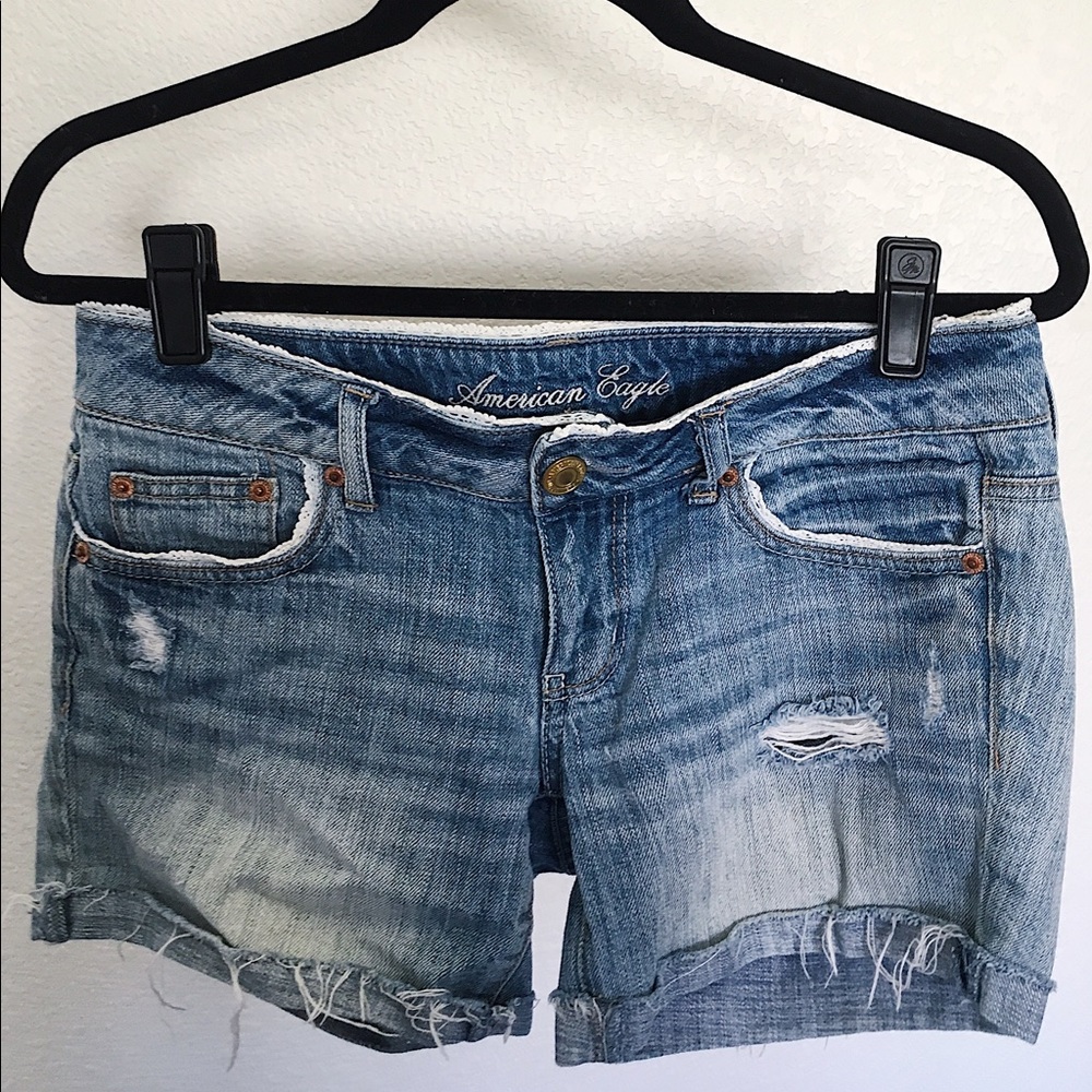 American Eagle Distressed Denim Shorts