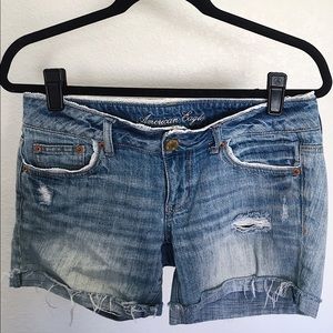American Eagle Distressed Denim Shorts