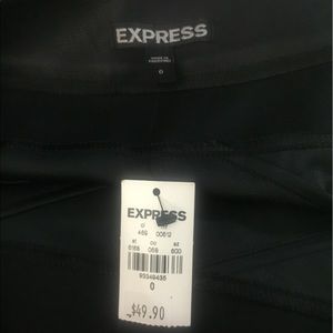 Express faux leather mini skirt