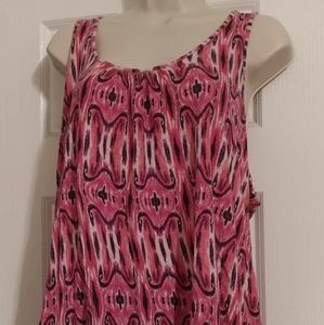 Sleeveless top with lace backing.