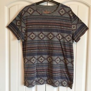 AEO Tribal Print Crew Neck T-Shirt