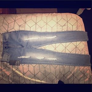 Fashion Nova Distressed high waisted jeans
