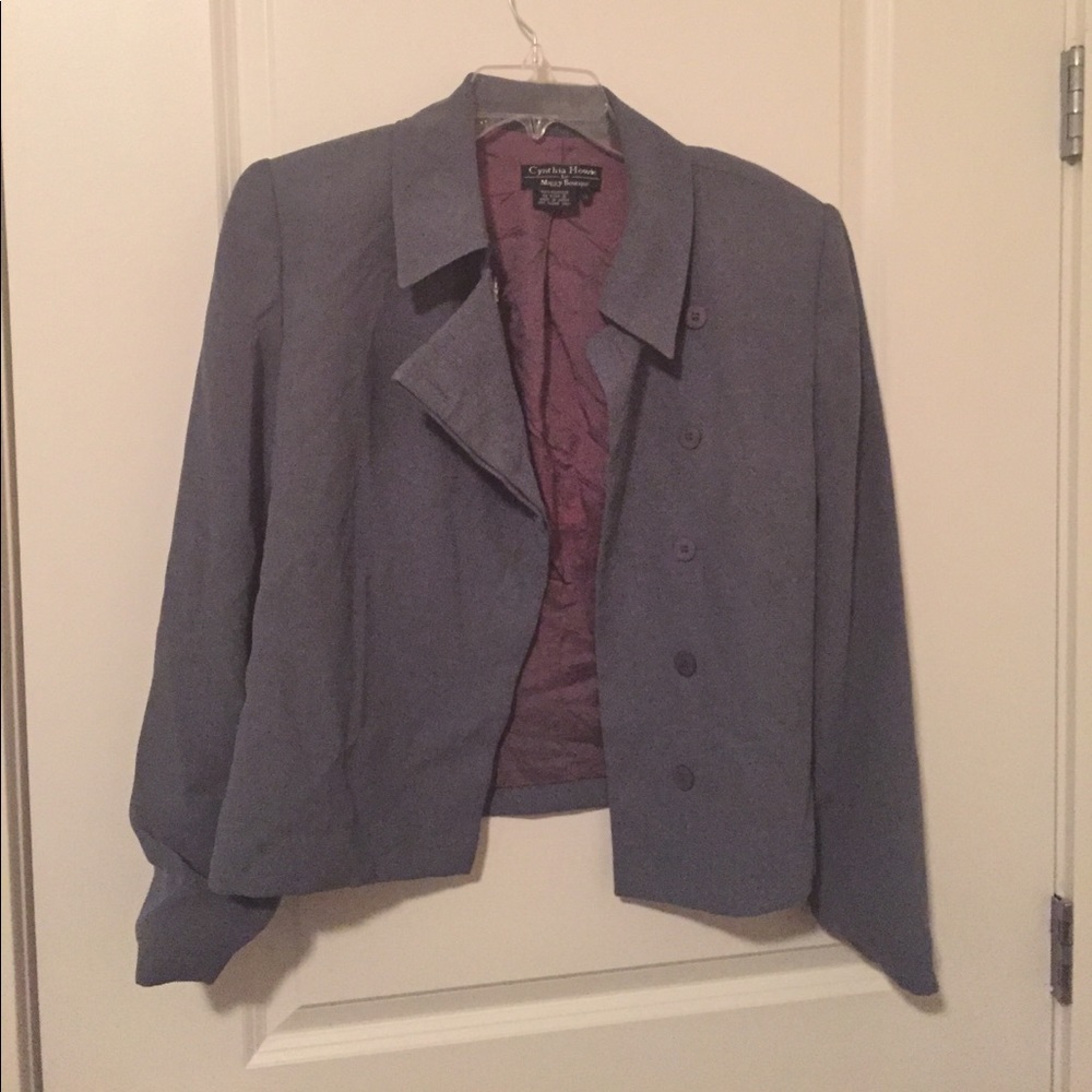 Blue button down blazer