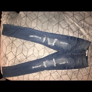 Very distressed fashion nova jeans