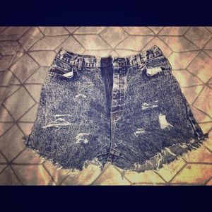 DIY denim Lee shorts