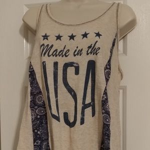 Sleeveless tshirt with lots of life left in it.