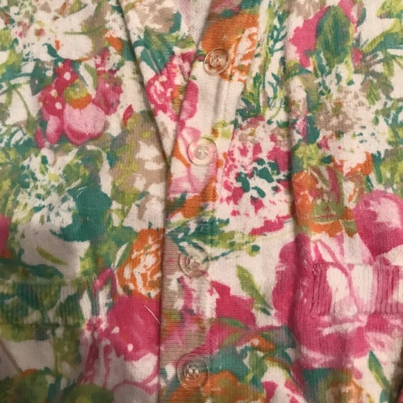 Unique flower print cardigan - Picture 3 of 4