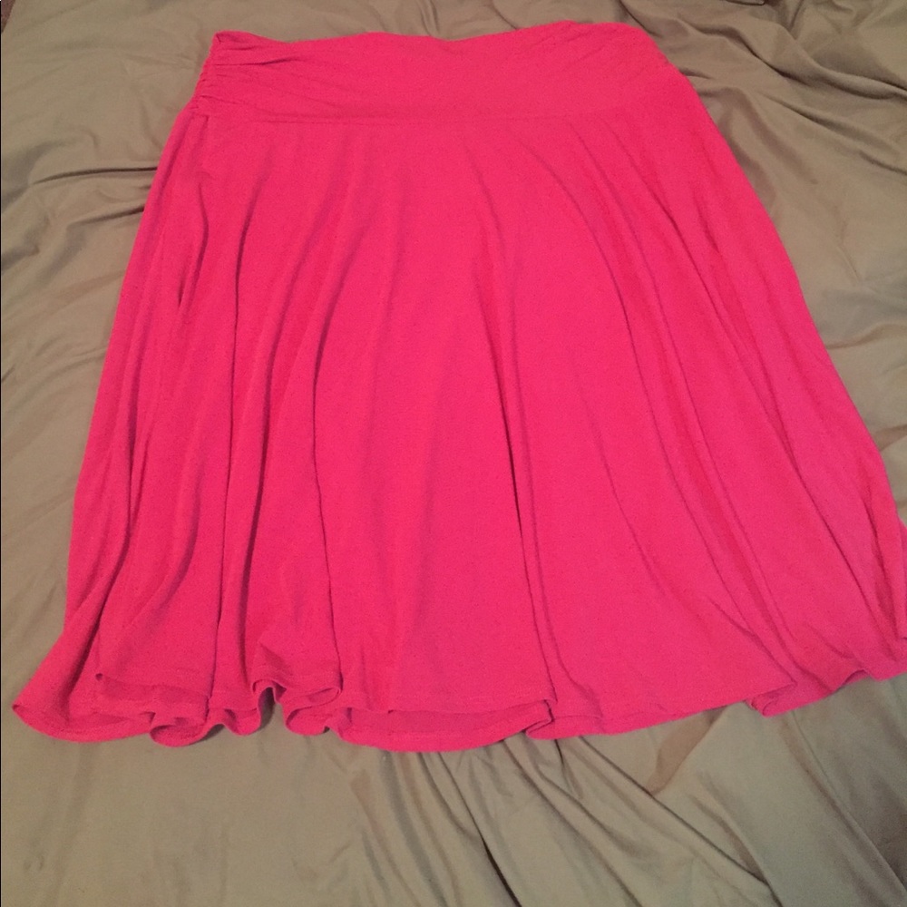 Hot pink skirt