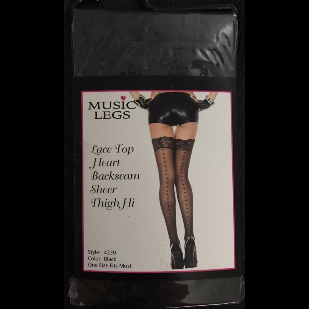 Heart Sheer High Thighs