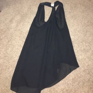 Black sheer tank top