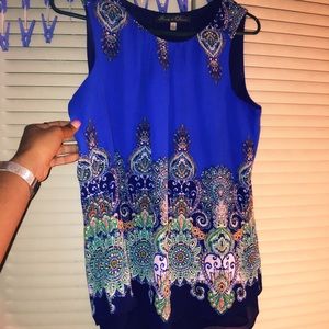 ✨🌟 Rose & Olive Flowy Top; NWOT