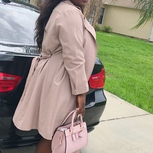 Nude trench styles coat