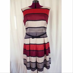 Melonie T for Target fit & flare stripe dress 14