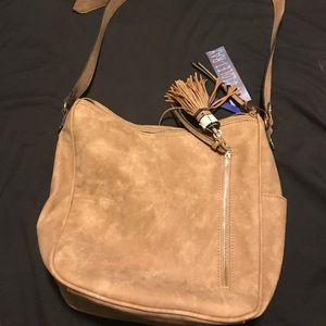 Brown Suede satchel