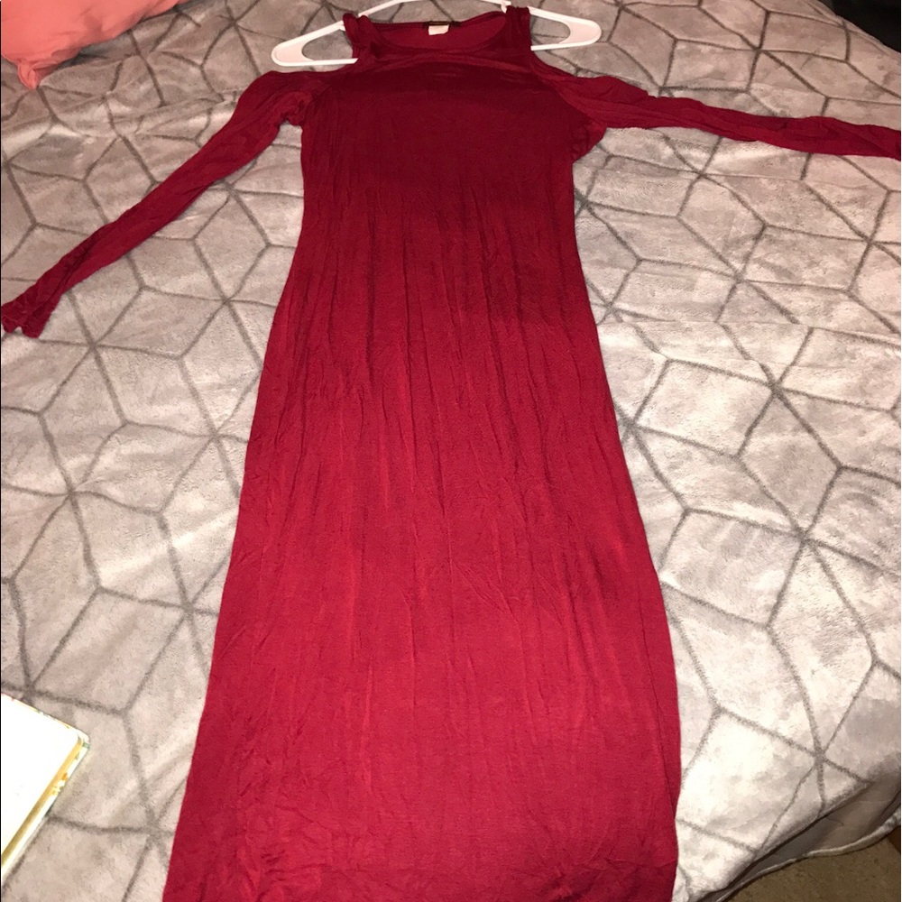 Super midi off shoulder bodicon
