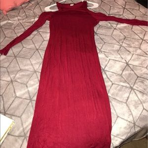 Super midi off shoulder bodicon